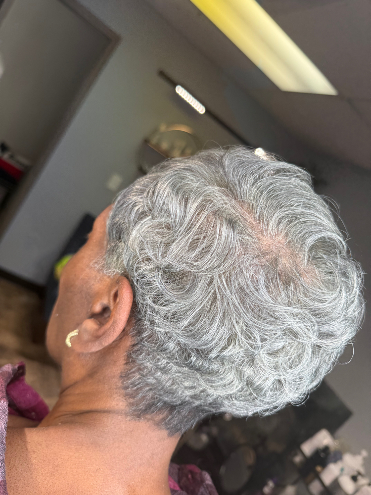 Shampoo, Cut, Style seniors Citizen