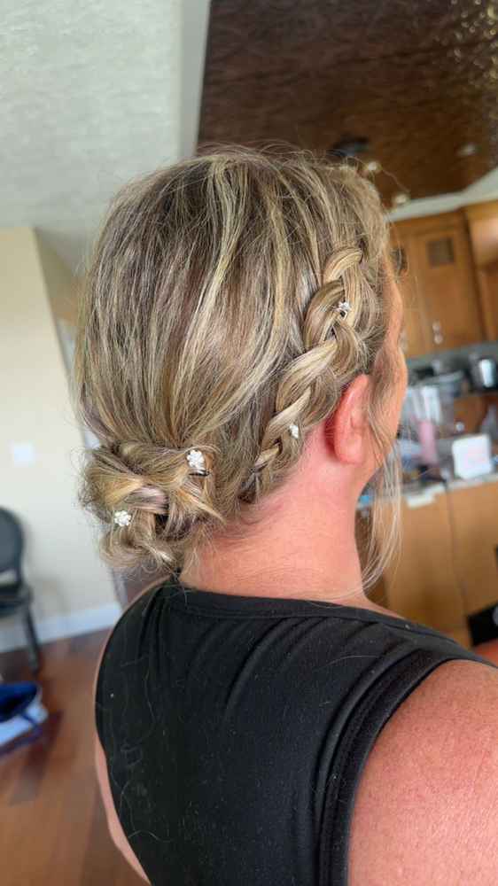 Updo at Sky’s Beauty in Edenton, NC