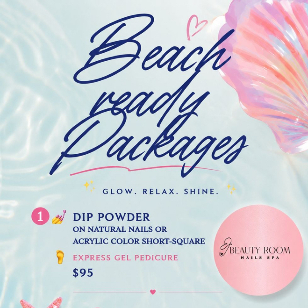 Beach Package 💅 at Beauty Room Nails & Spa in McAllen, TX