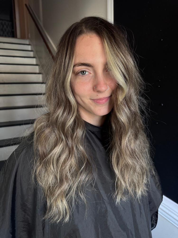 Dimensional Lowlight at Spencer at Blonde and Bloom Hair Salon in Jacksonville, NC