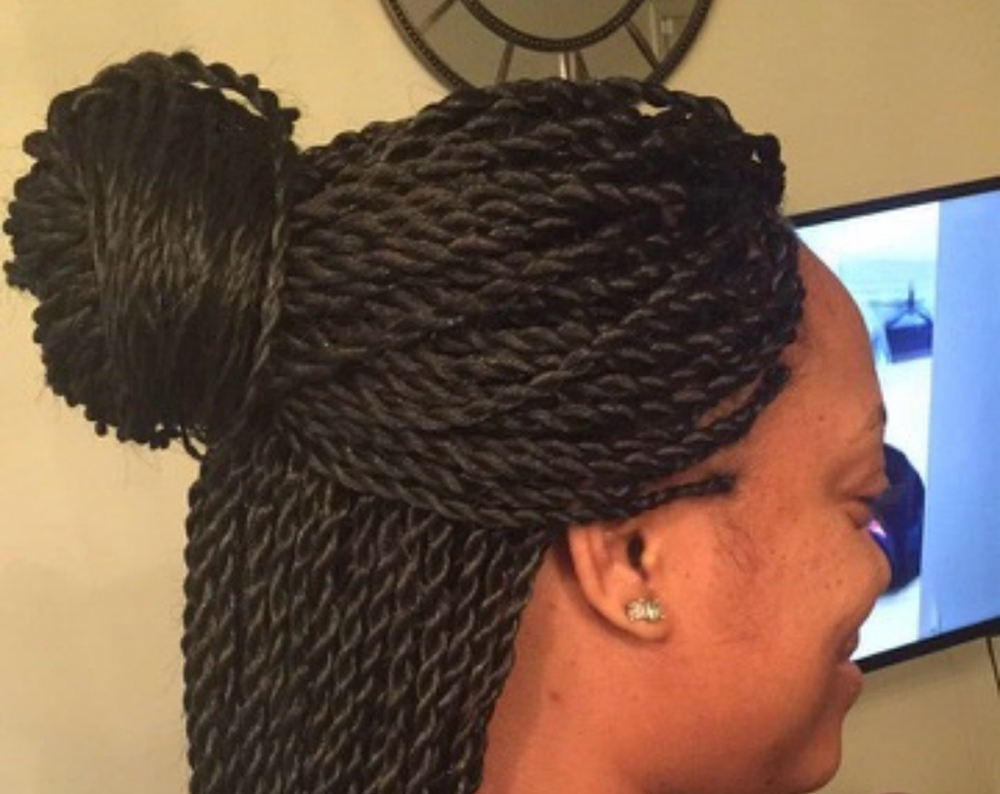 Mid Back Micro Senegalese Twist at Fefes Gift in Wilkinsburg Pa, PA