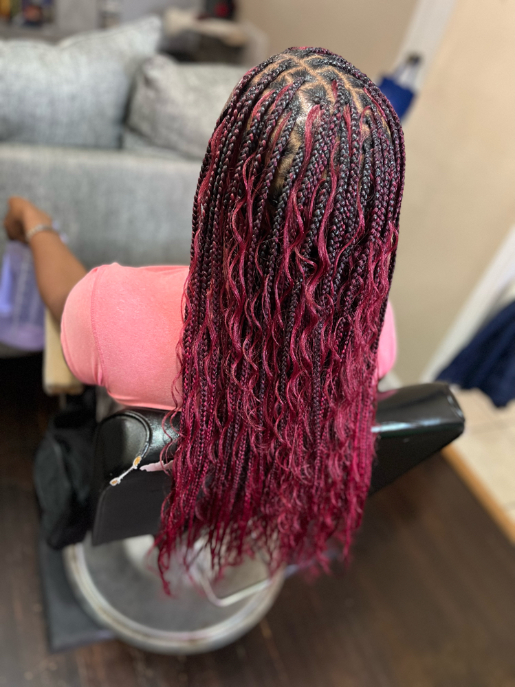 Medium Knotless Bohemian Mid Back