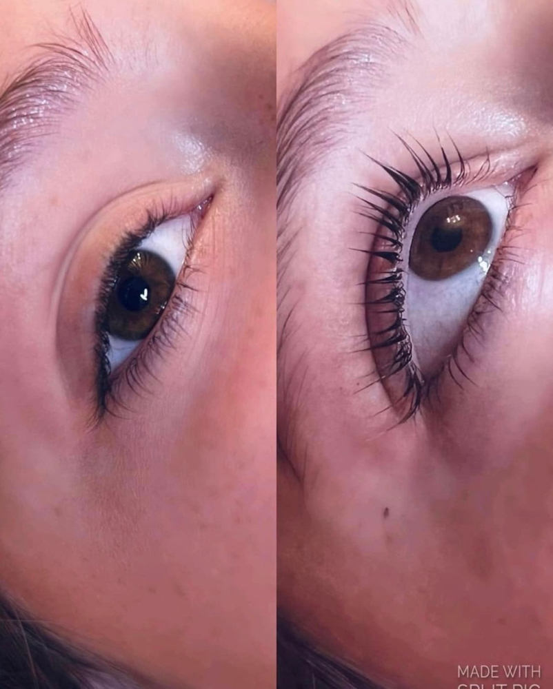 Lash lift and tint