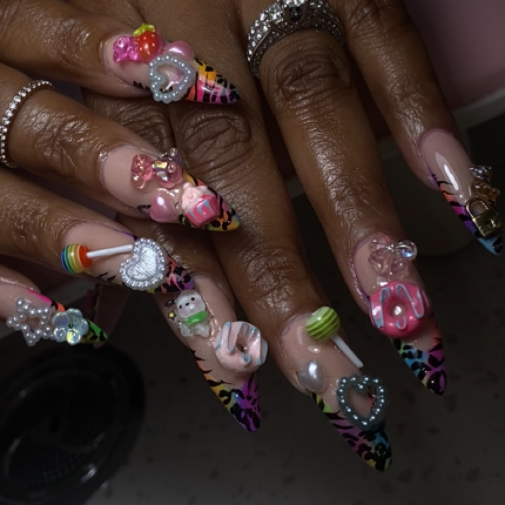 Bling/Junk Nails (Fresh Set) at emilyxartistry in Aurora, IL