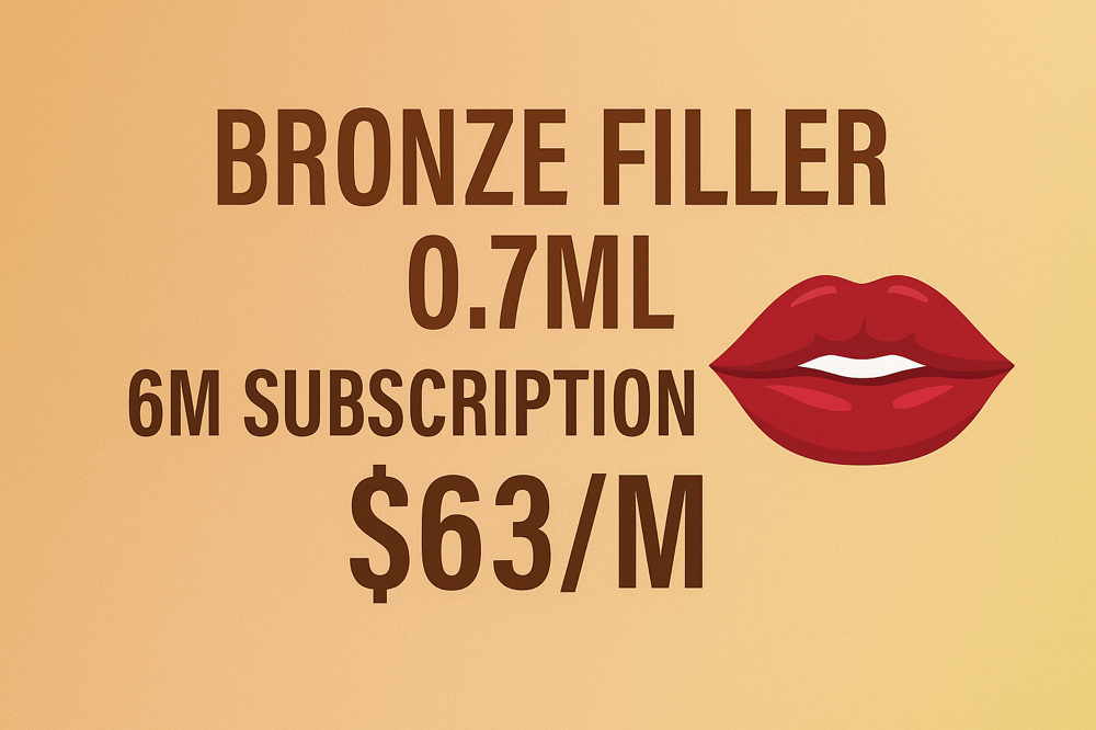 BRONZE FILLER 0.7ML-6M SUBSCRIPTION at BeautyHolic Aesthetics LLC in Lubbock, TX