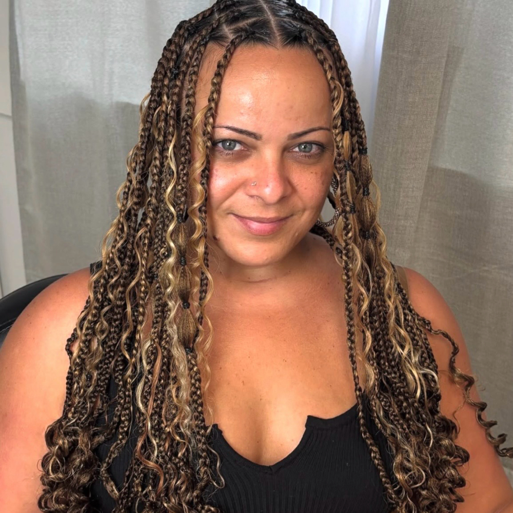 Medium Goddess Bubble Braids