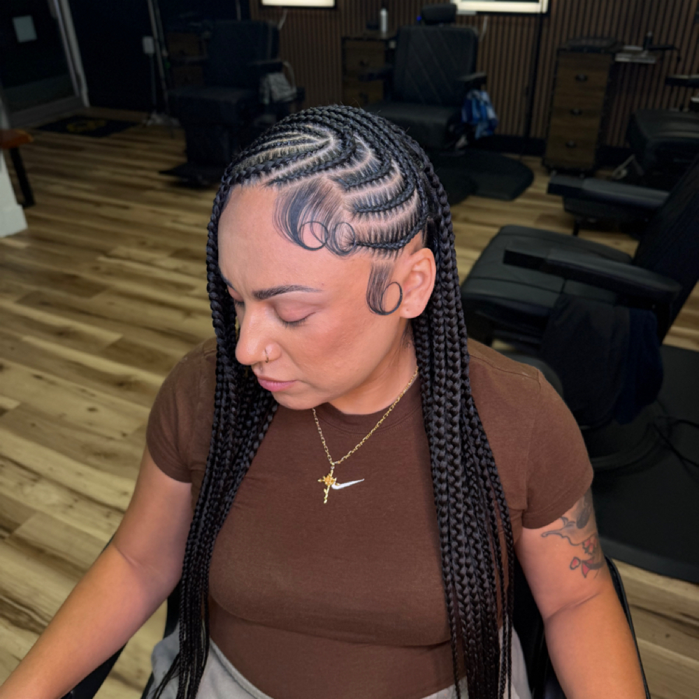 Fulani Knotless (HAIR INCLUDED) at GlammedByReesa in Walnut Creek, CA
