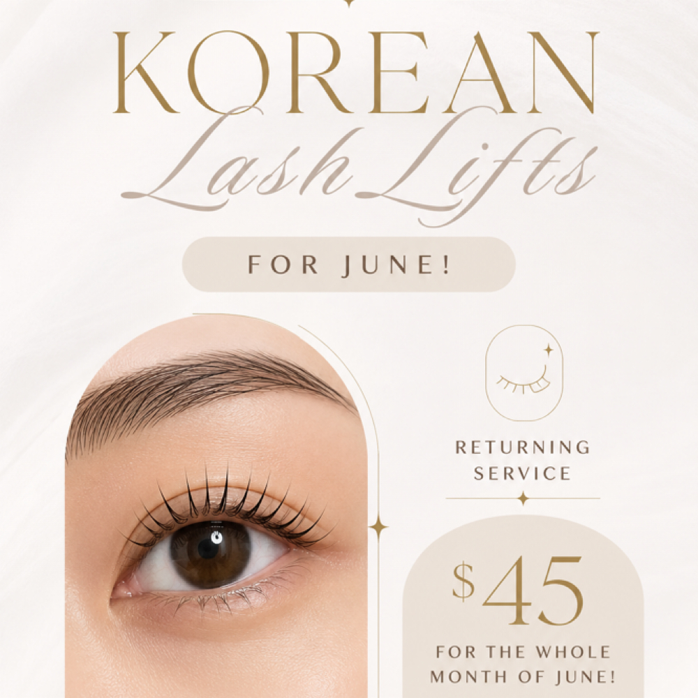 Korean Lash Lift at MorgansBeautyStudio in Hanford, CA