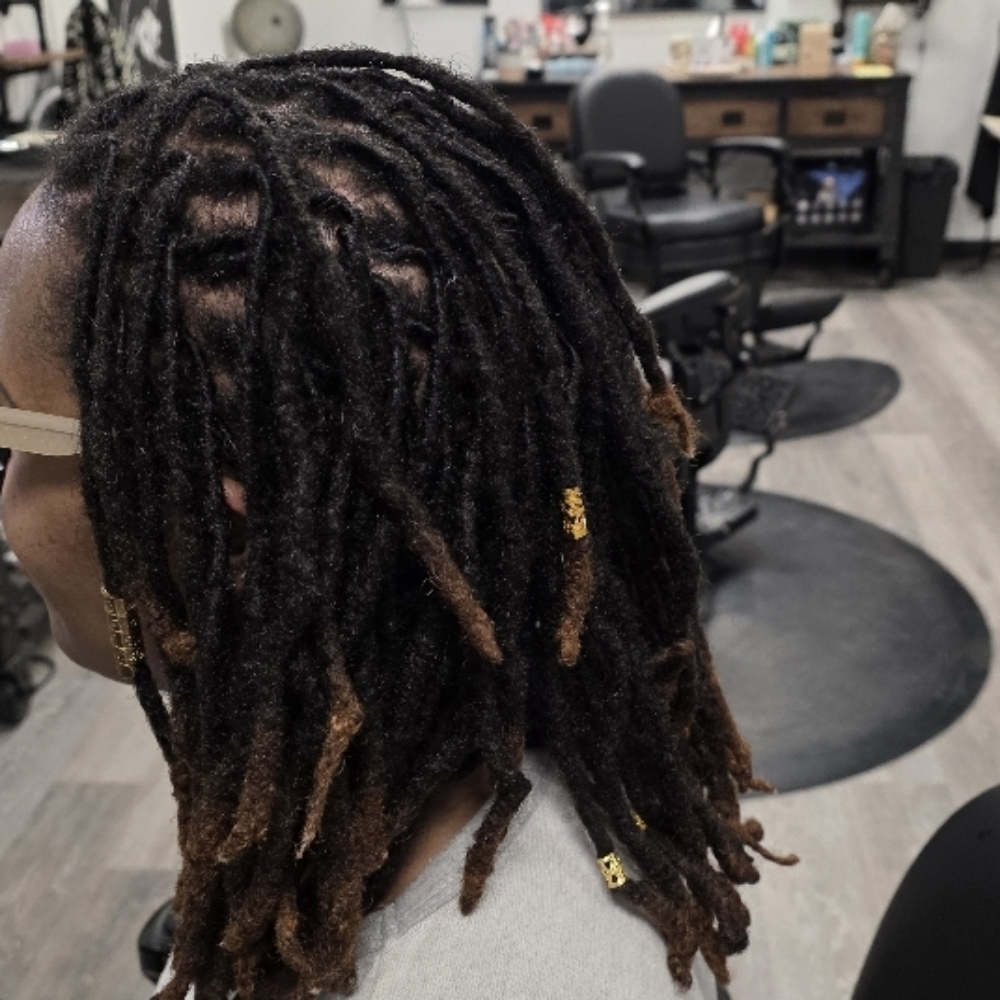 Loc Wash And Retwist-Palm Roll at IEBIA STYLES in Wasilla, AK