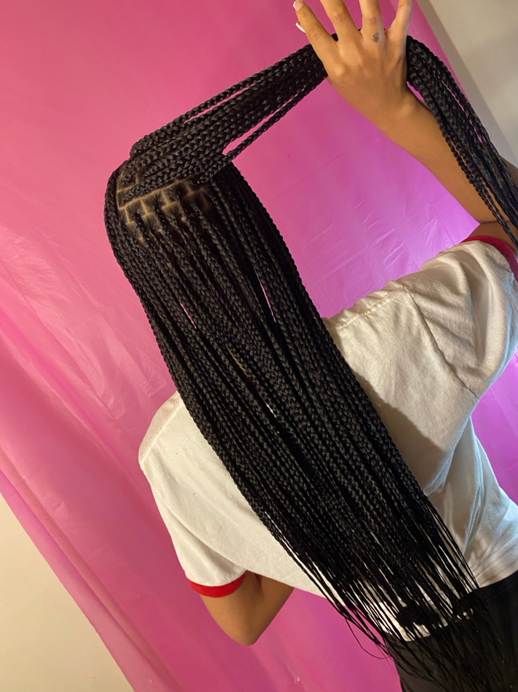 Small Waist/Buttlength Knotless