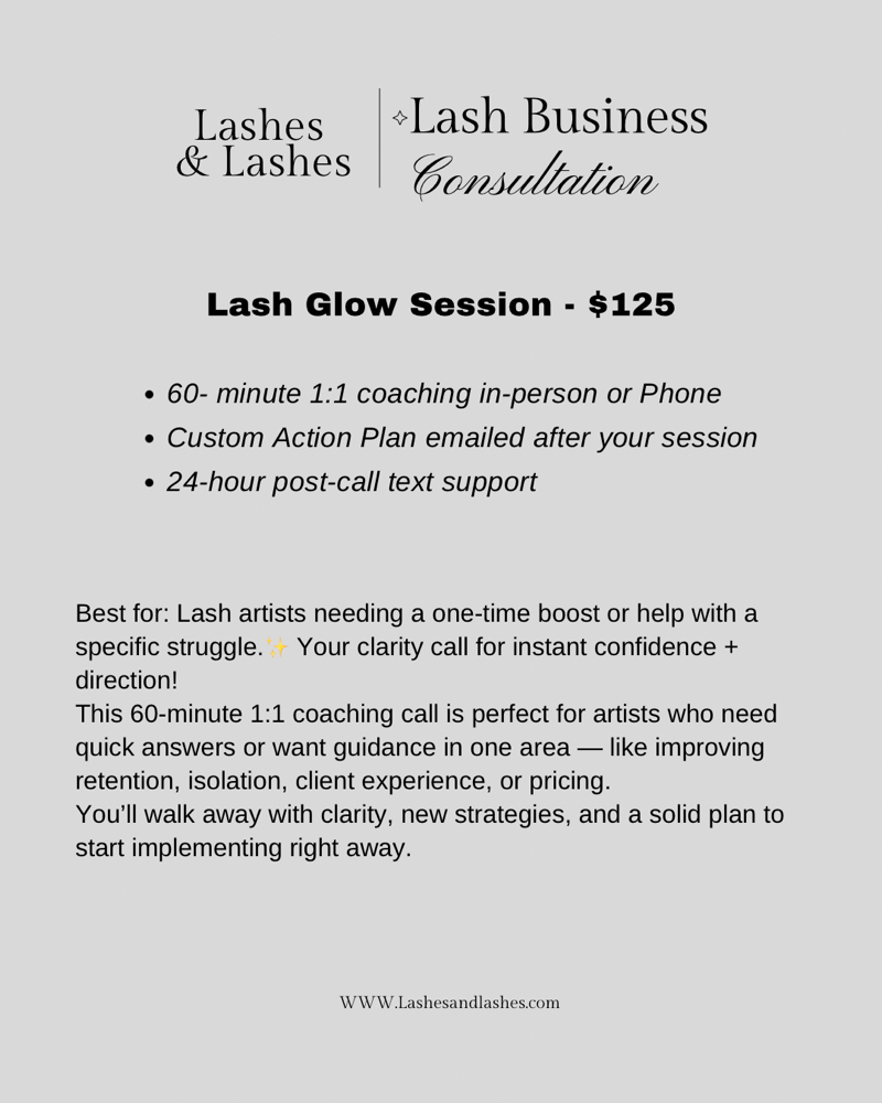 Lash Glow Session
