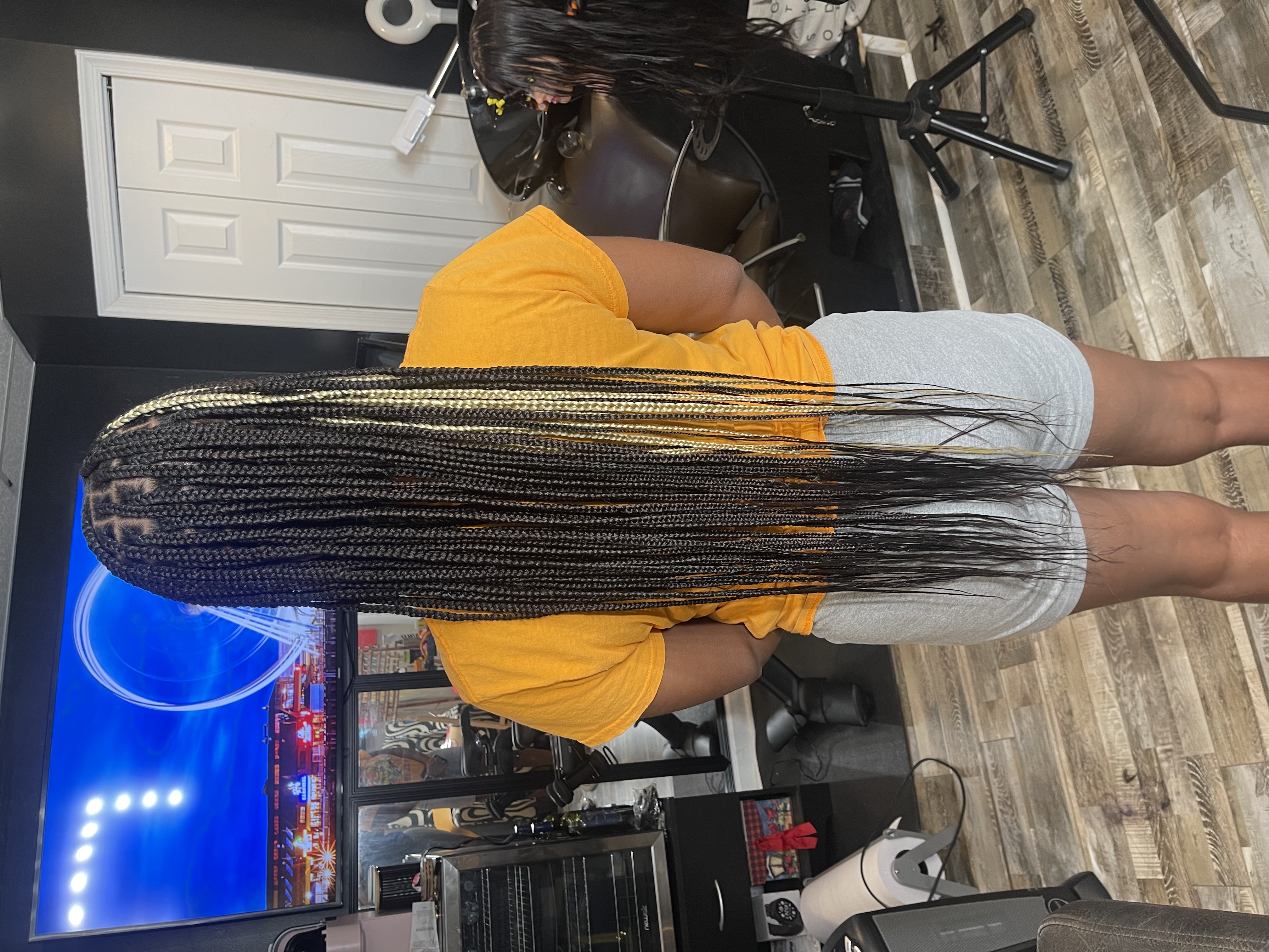 Medium Knotless Braids, Butt length