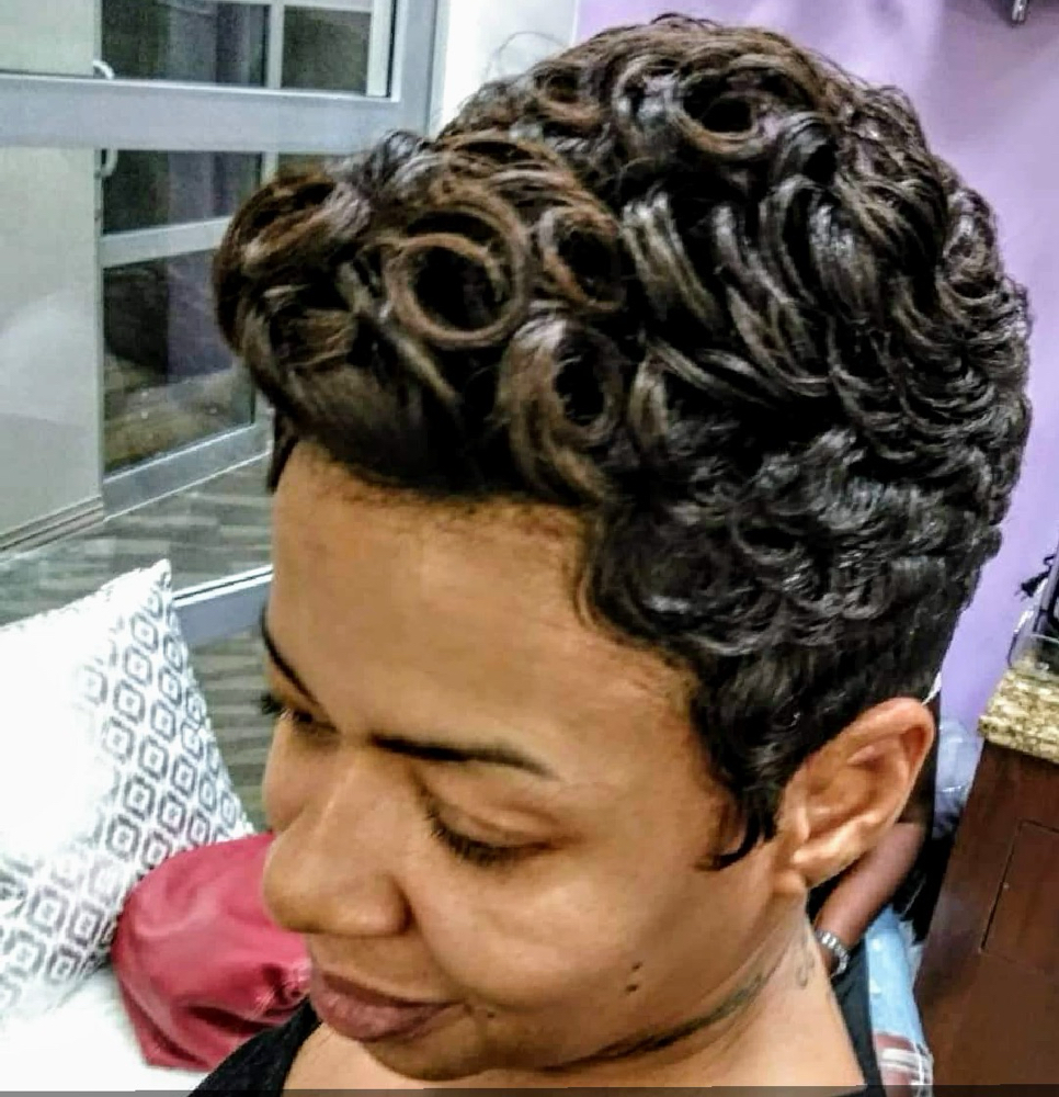 Relaxer & Curl at Phyllis Patillo Montage Hair Studio in Eastpointe, MI