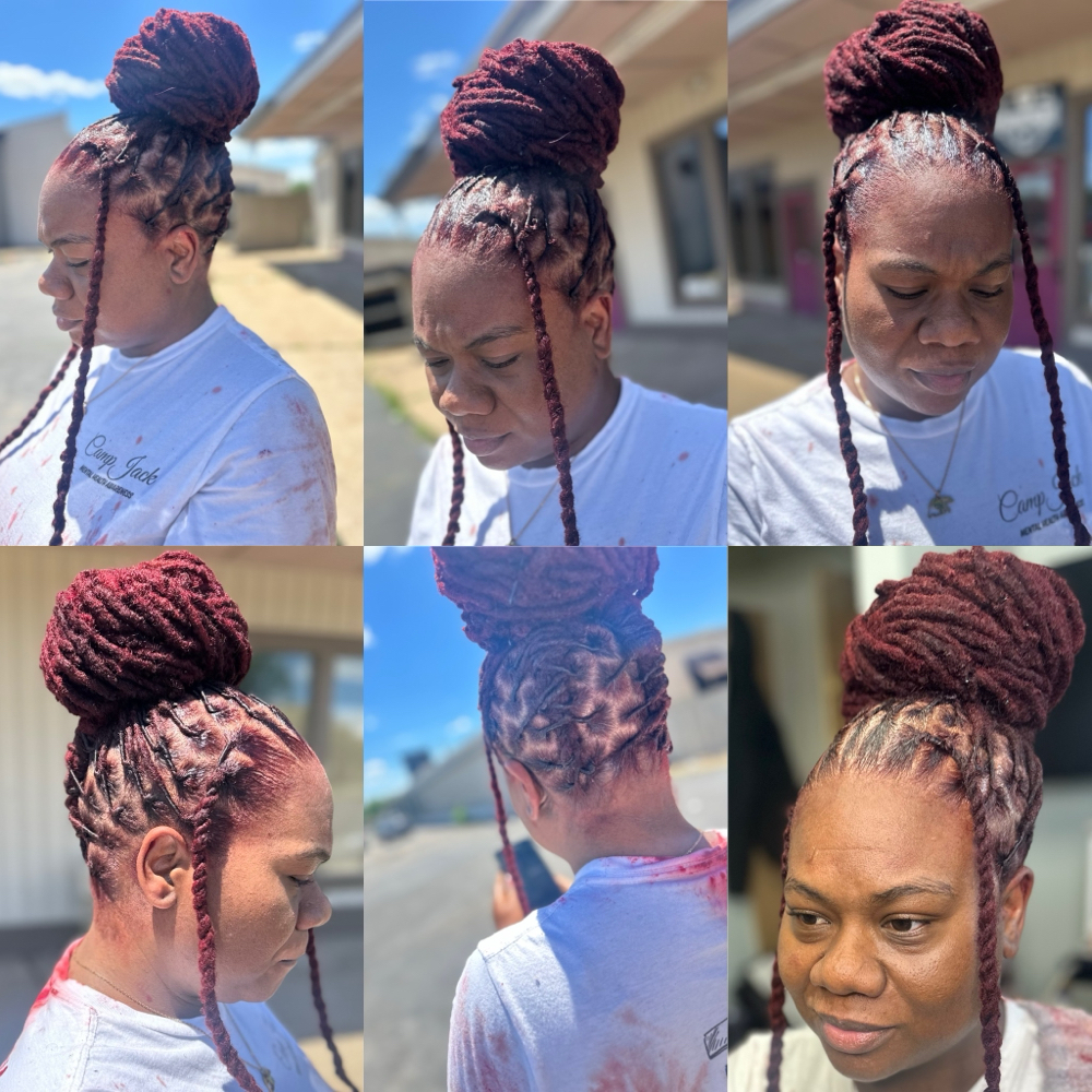 Loc Color , retwist With Basic Styl
