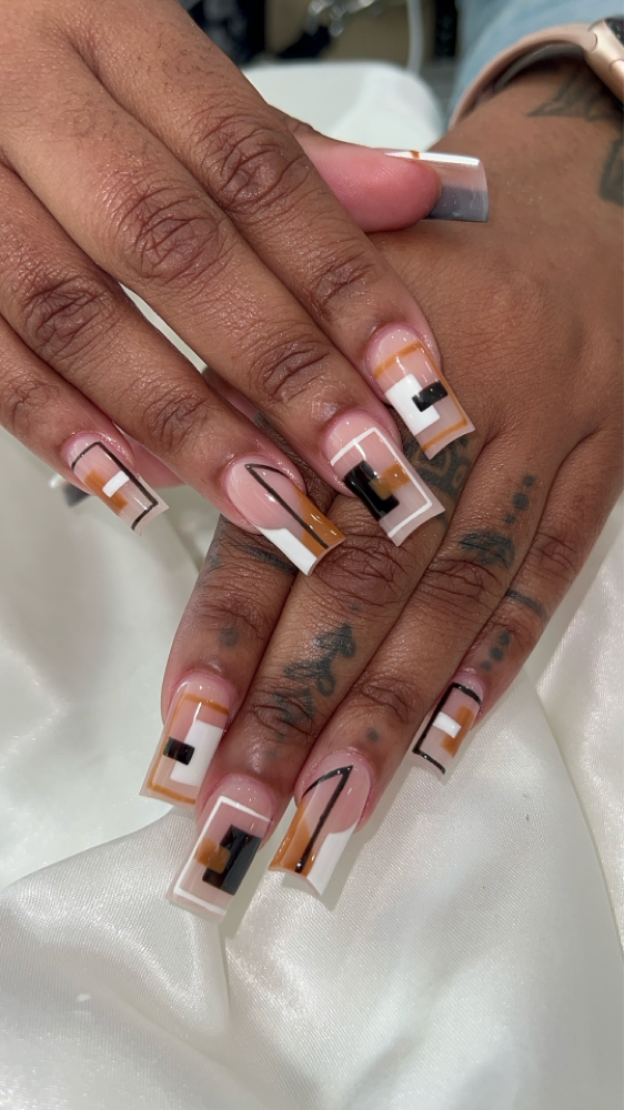 Medium Full Set at IvoryLux Nails & Beauty in Bronx, NY