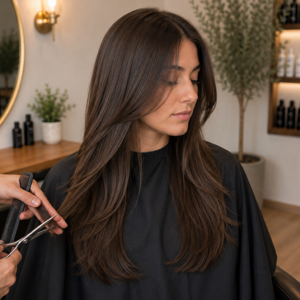 Long Hair Cut at Laughing Crow Salon in Eugene, OR