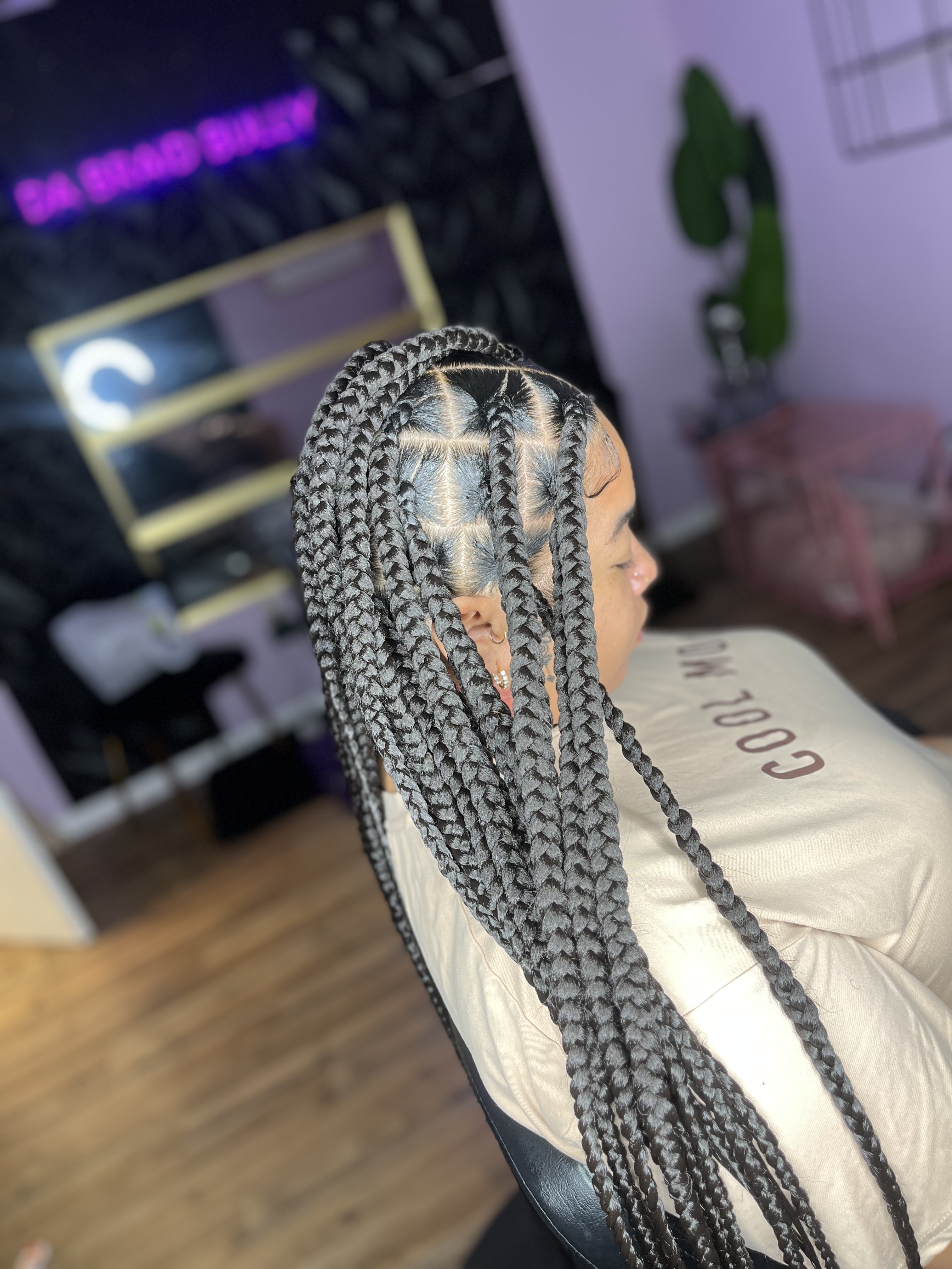 Large Knotless at Da Braid Bully in Martinez, GA