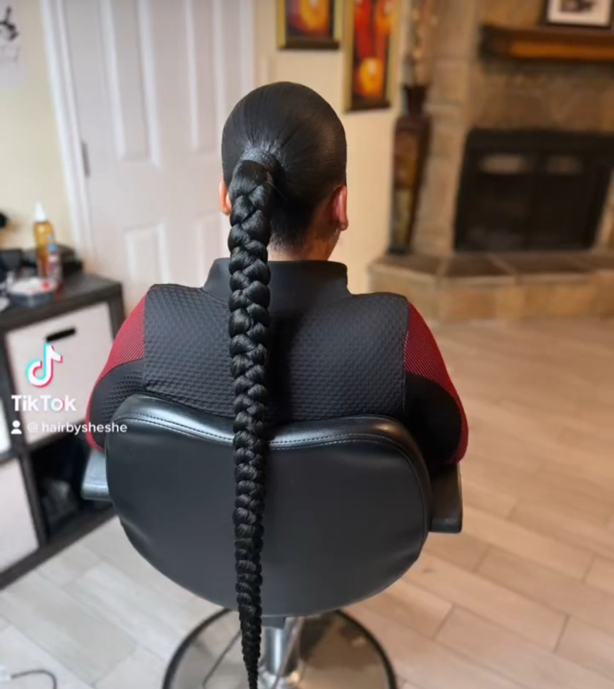 invisible Braid Ponytail