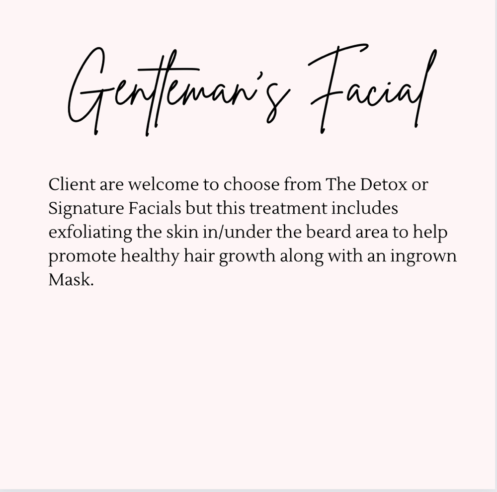 Gentlemans Facial