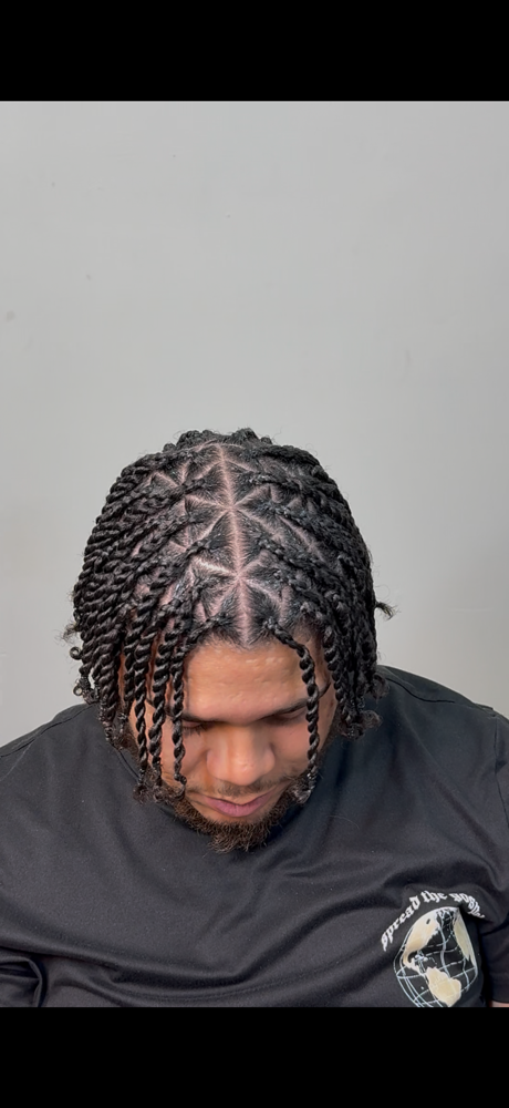 two-strand twists at Tea's Hair Styling Box in Brooklyn, NY