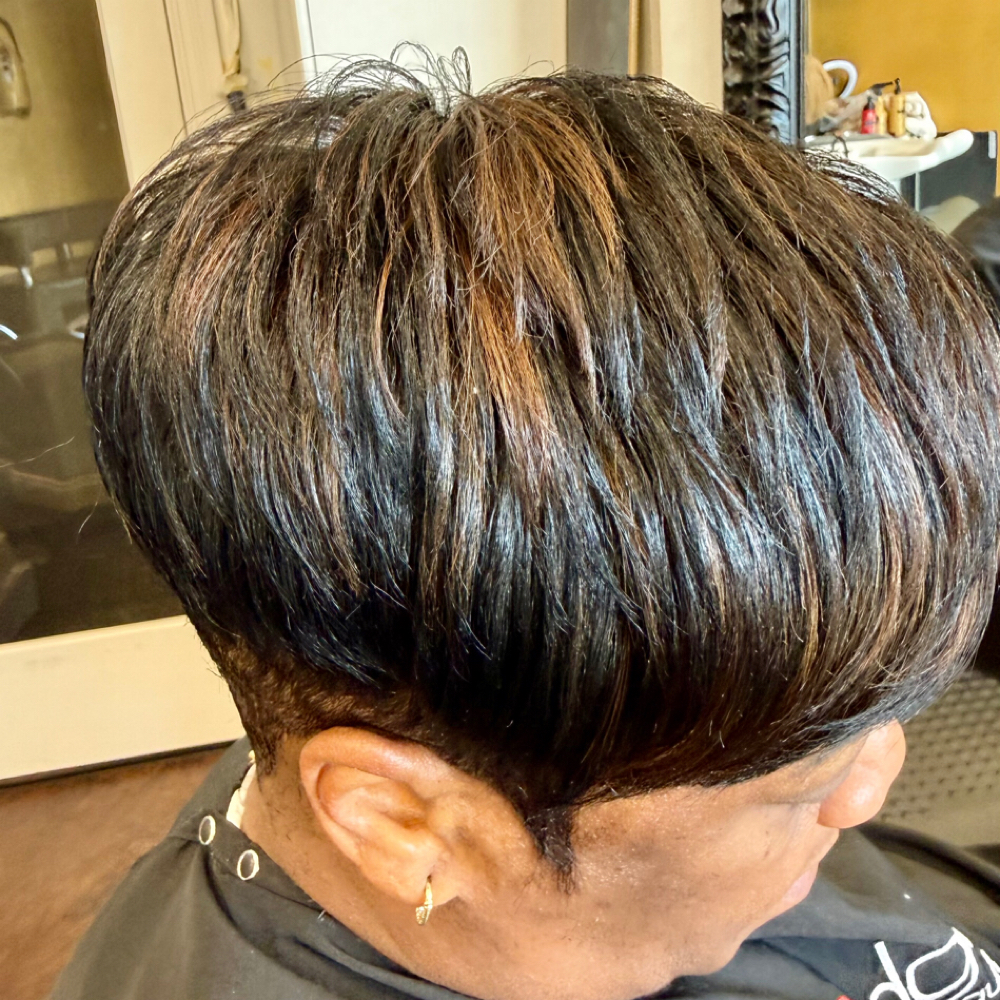 Relaxer / Style at The edge beauty concept salon ny in Massapaqua, NY