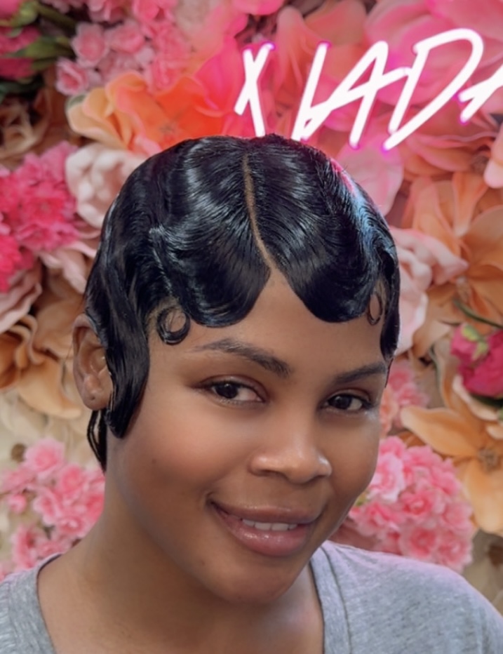 Finger Wave/Lace Wig(hair Included)