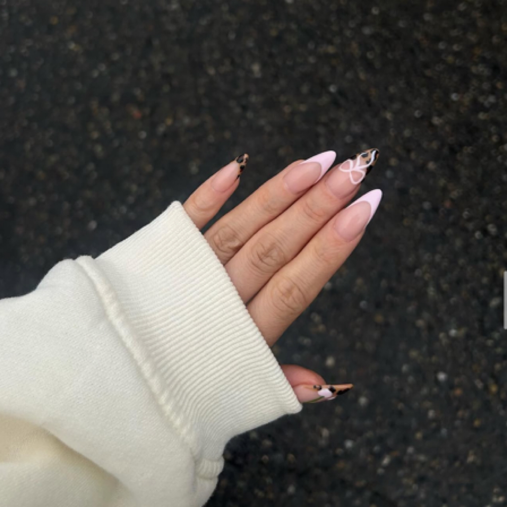 Fullset w/ Colored Acrylic Powder at Lena Nail Studio in Lakewood, WA