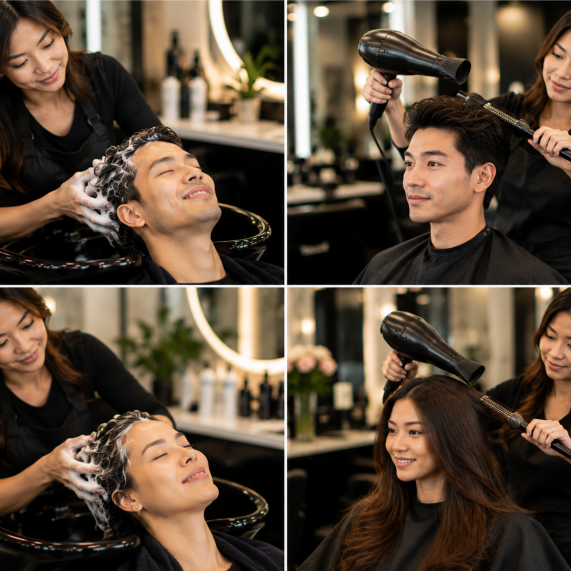 Basic Shampoo & Blow Dry at HairBar Salon BarberShop in Cross Roads, TX