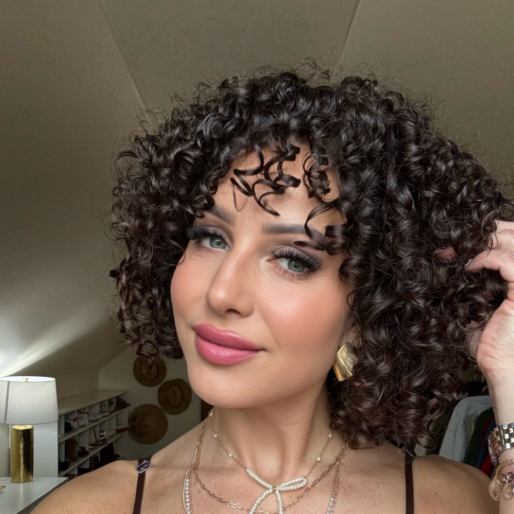 Curly Cut & Style (new client) at Champagne Joy in Morris, IL