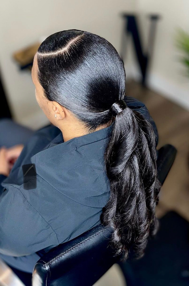 Sleek Ponytail Install