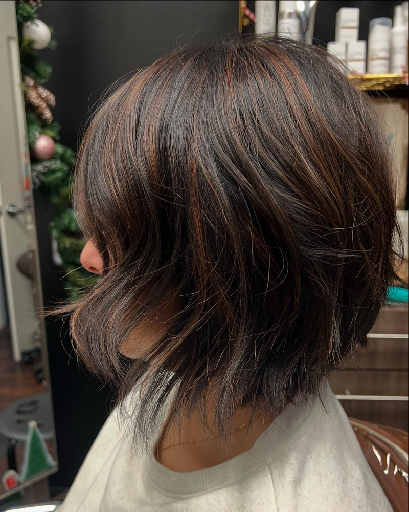 Partial Highlights at Everything Beautiful Hair Studio in Dallas, TX
