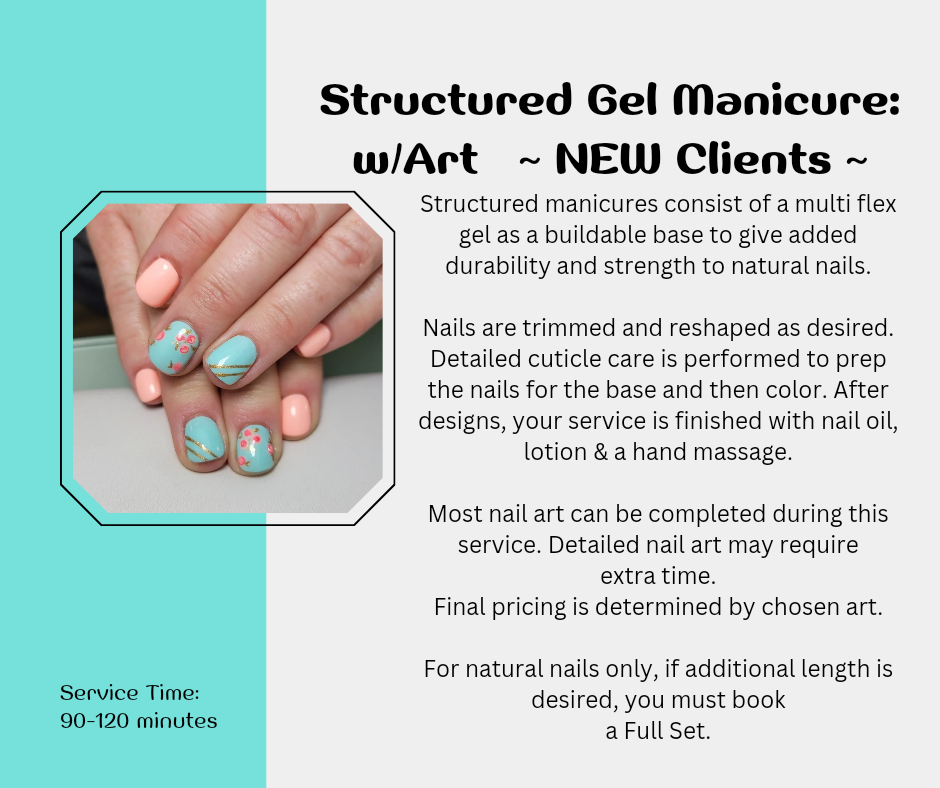 StructuredMani w/Art: NEW Clients