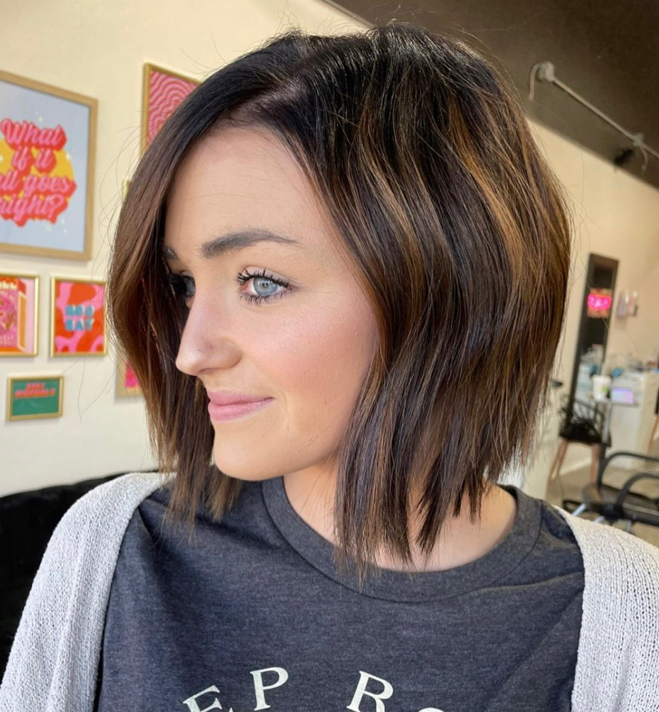Scissor Cut (above shoulder) at Hair By Jess Welte in Yukon, OK