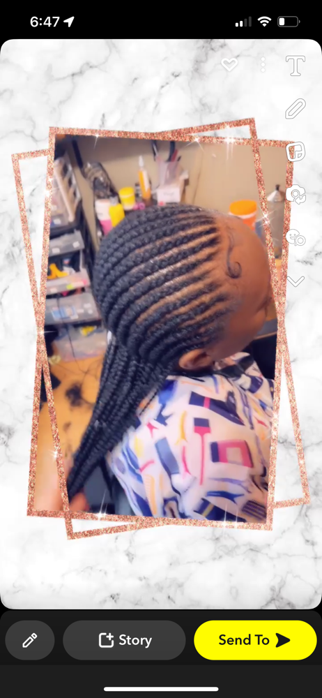Feed In Braids (One Layer)