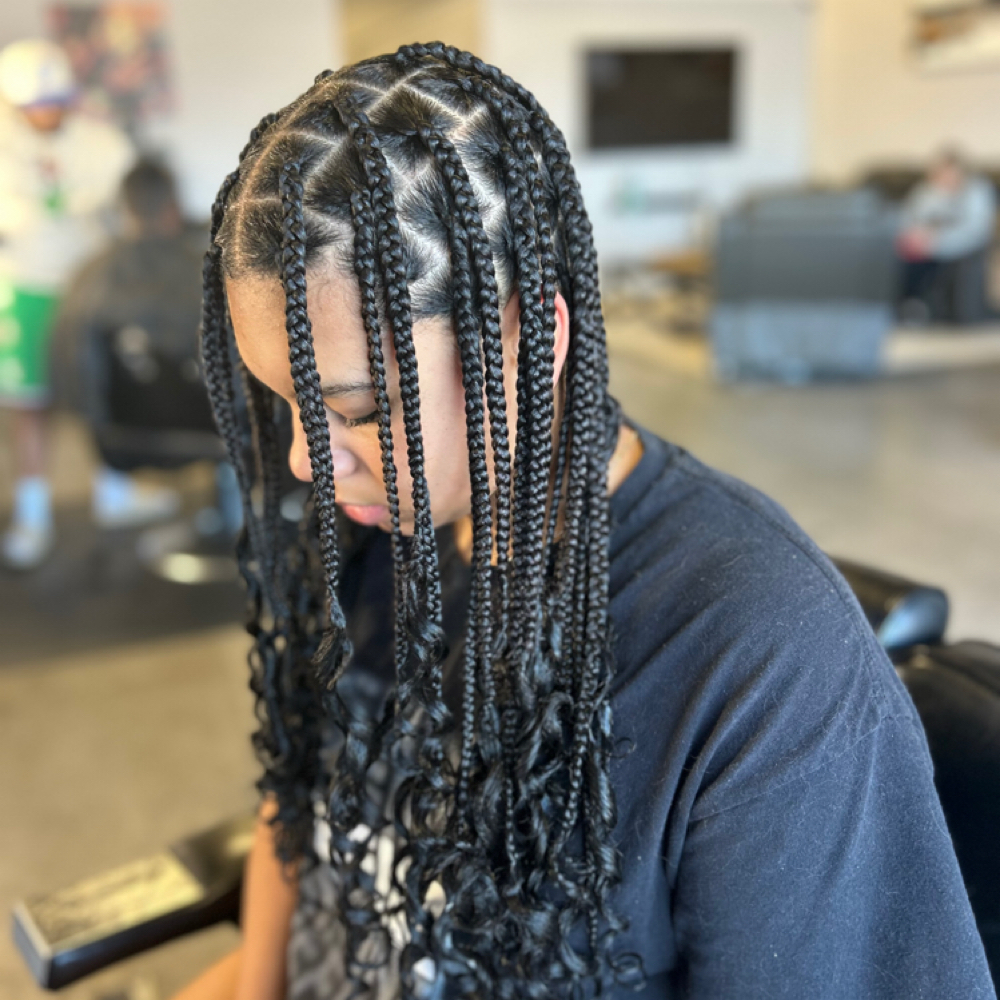 Womens Box Braids MD W/ Extension at KenzKuts in Eau Claire, WI