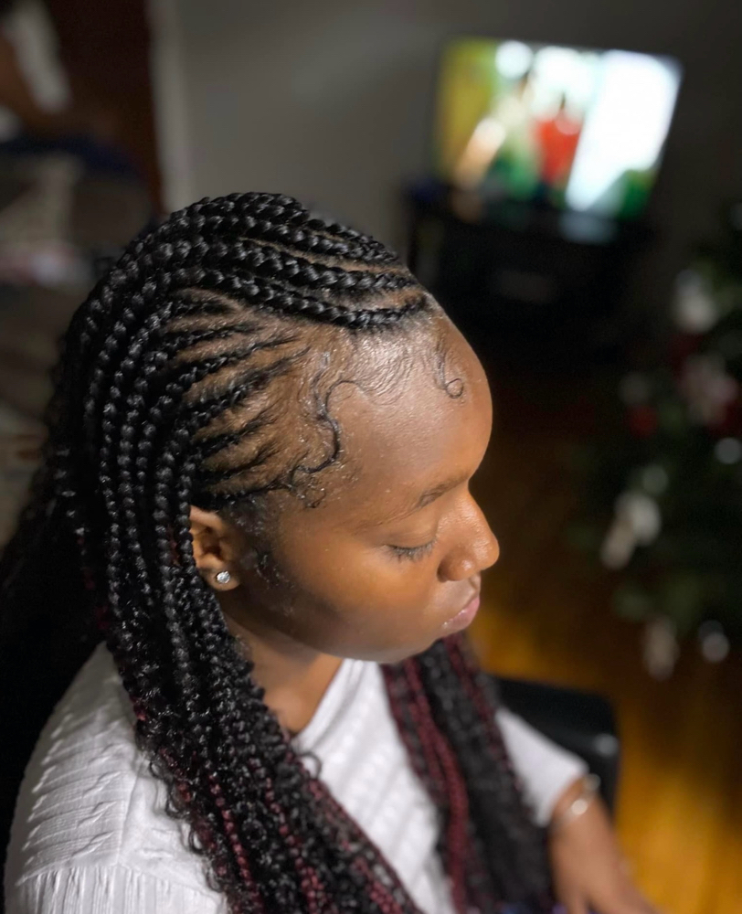 Half Briads W/ Plaits