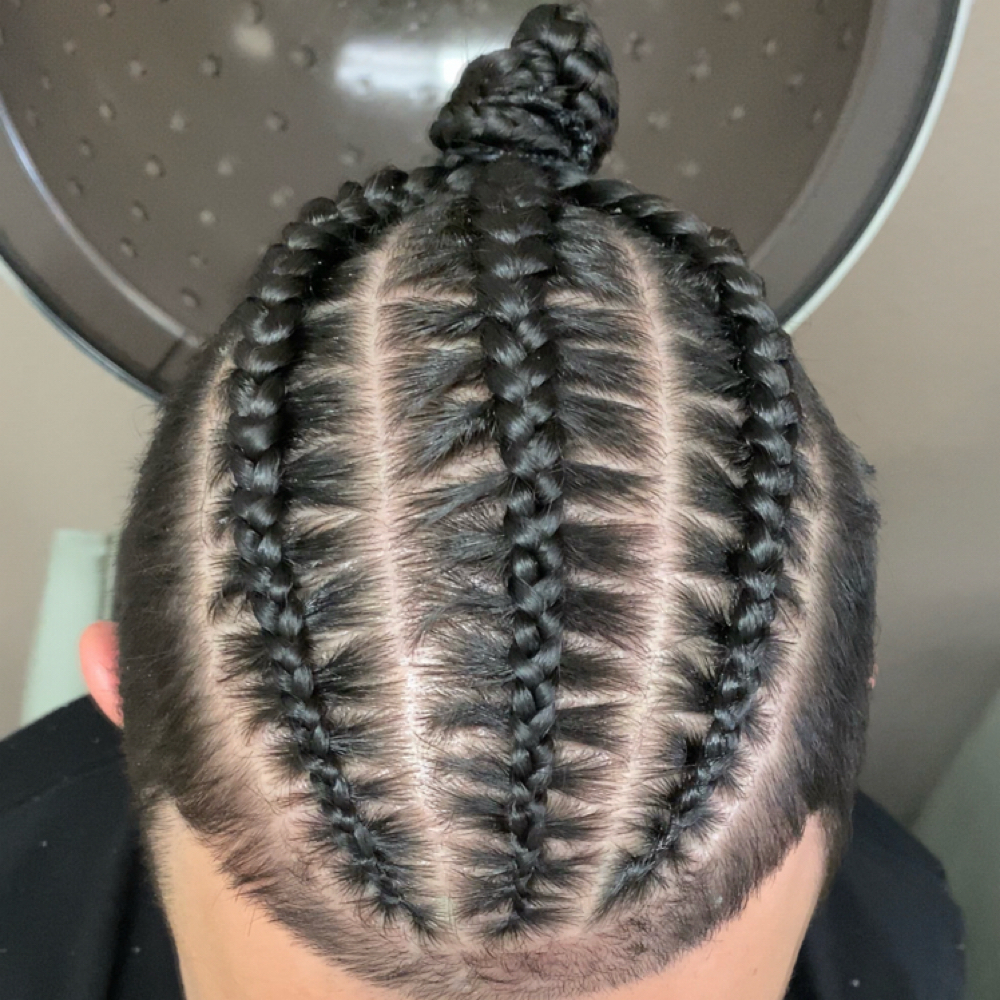 Crown Only 1-4 Cornrows / Plats at LASHDAE of Roots To Royalty Studio in Phoenix, AZ