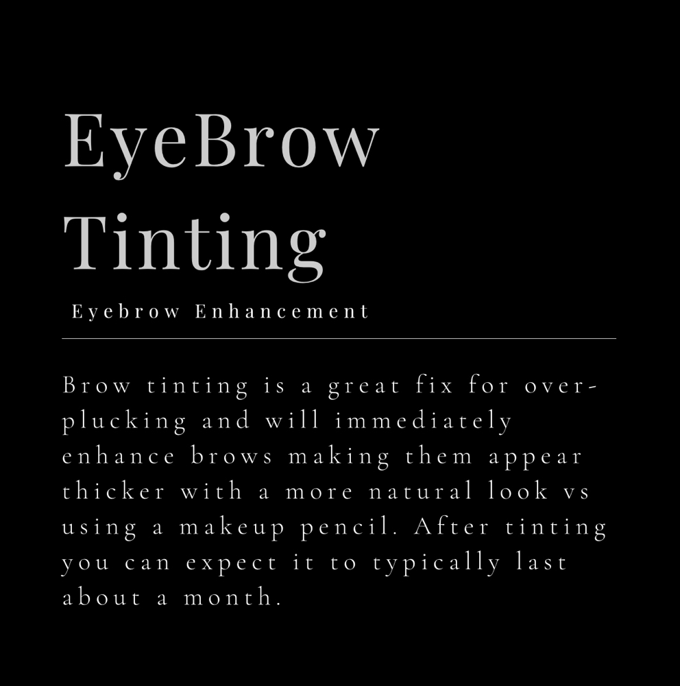 EyeBrow Tinting