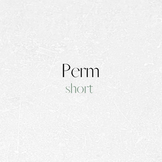 Perm (Short Hair)