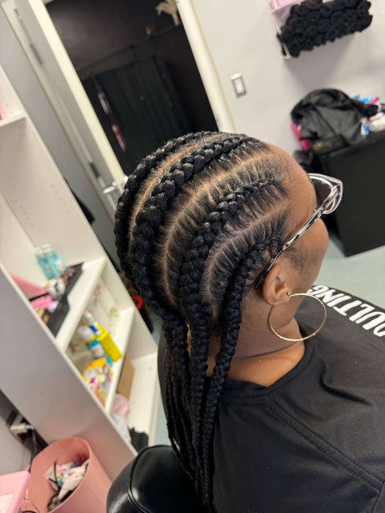 6 Faux Feed-in Braids