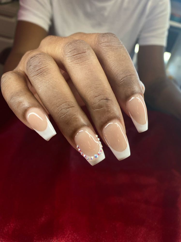 One-color French tips