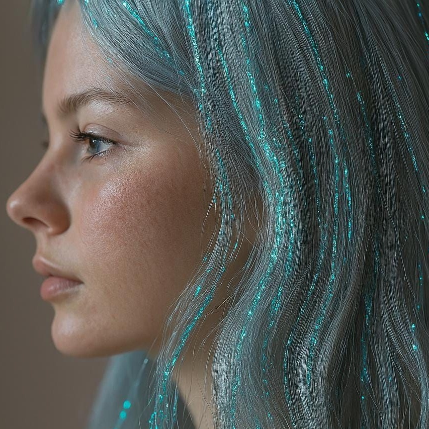 Hair Tinsel at Rare Hair Studios LLC in Brookfield, WI