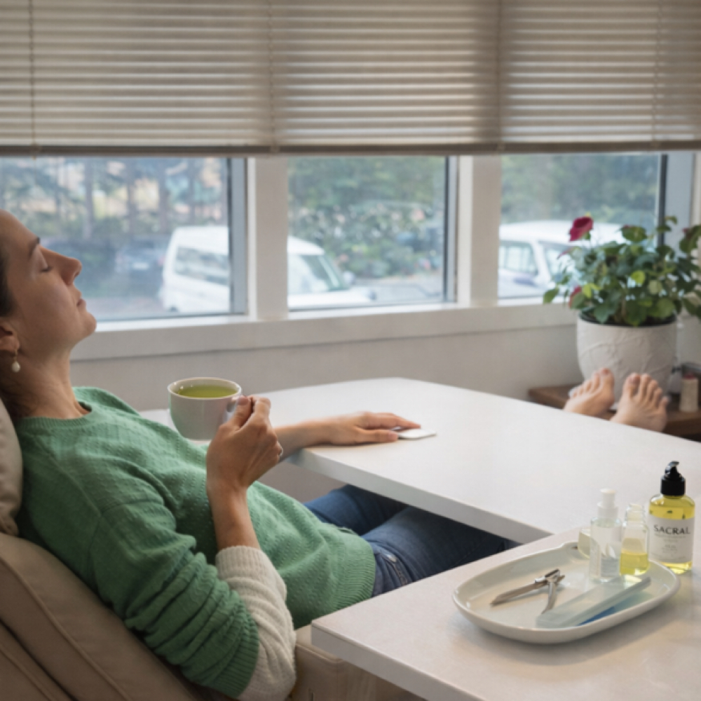 β EXPRESS MANI + PEDI COMBO at Sacral Manicure, Bellevue. Damaged Nails Restoration By Vera S in Bellevue, WA