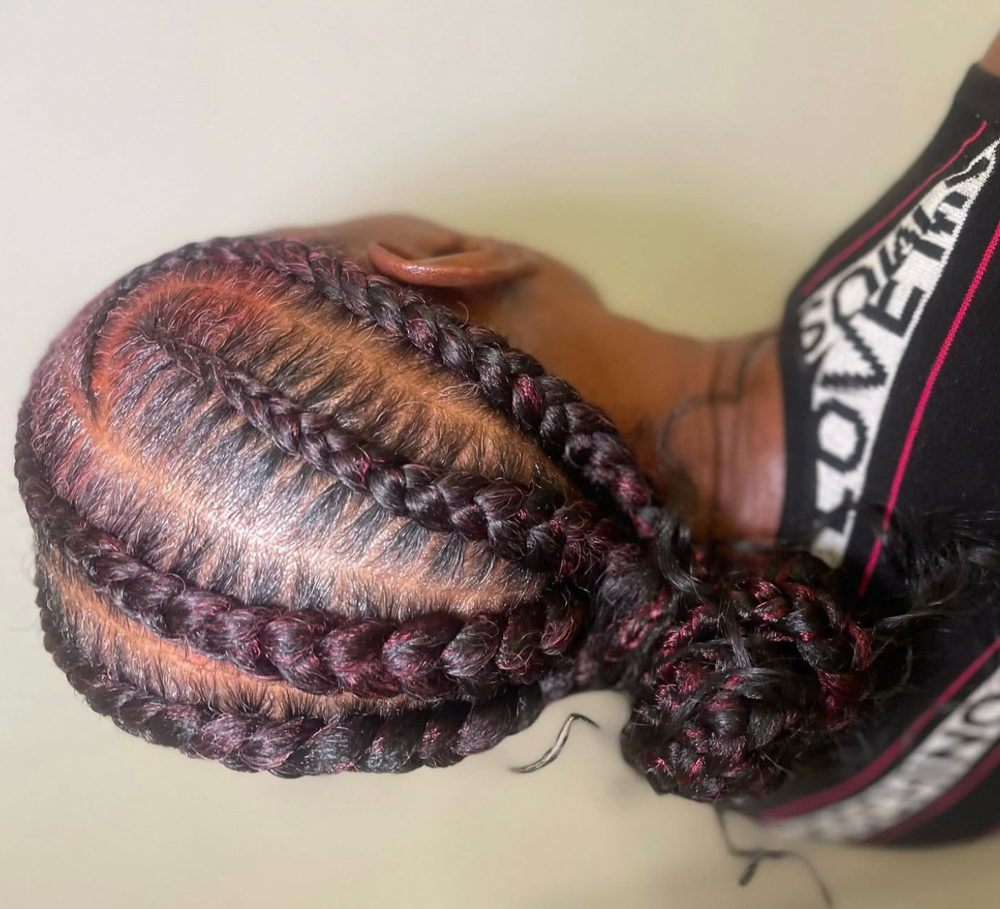 6-8 Stitch Braids at A Daye’s Journei Beauty Bar in DeSoto, TX