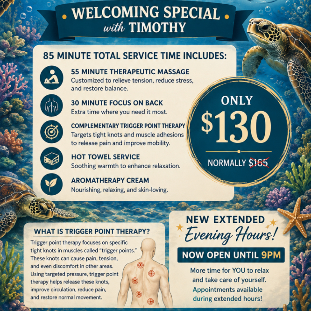 Timothy's Welcome Special at Salt & Soul Therapeutic Massage in Gap, PA