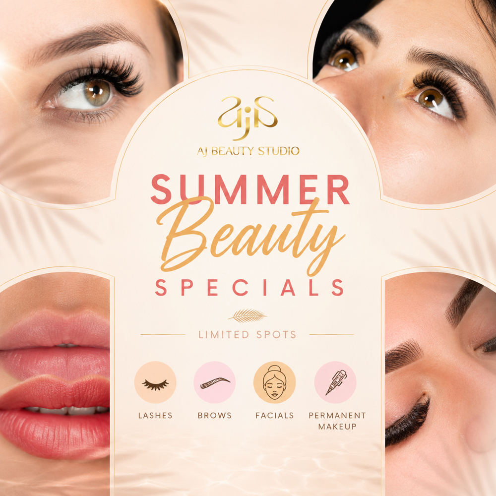 Summer Beauty Specials ☀️ at AJ BEAUTY STUDIO in North Palm Beach, FL