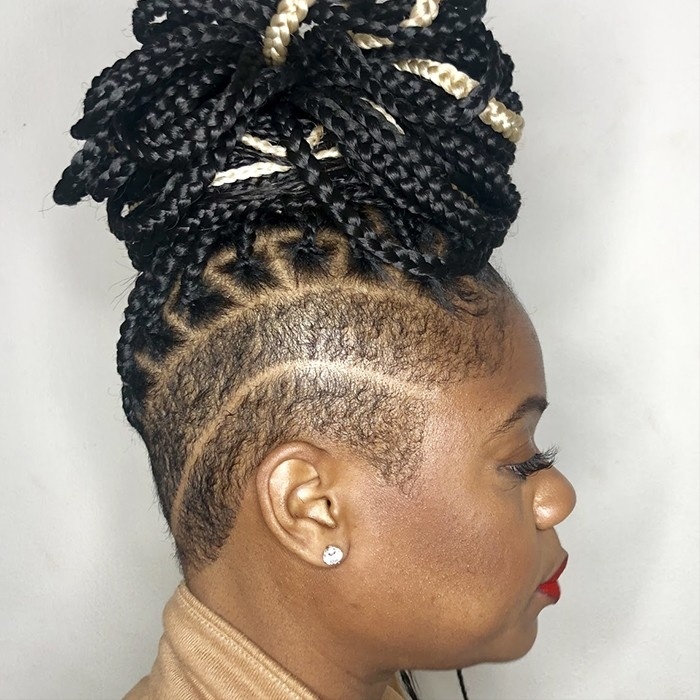 MOHAWK KNOTLESS BRAIDS at Favourite Hair Braiding in Cantonsville, MD