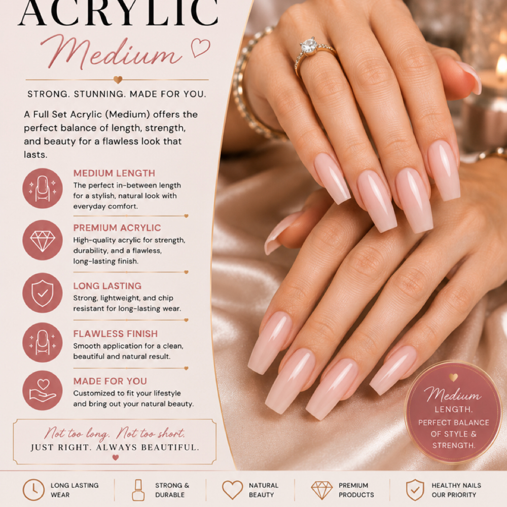 Full Set Acrylic M at Prestige Nail Lounge LLC in Chattanooga, TN