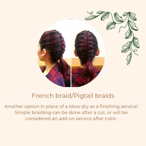 French Braid/Pigtail Braids