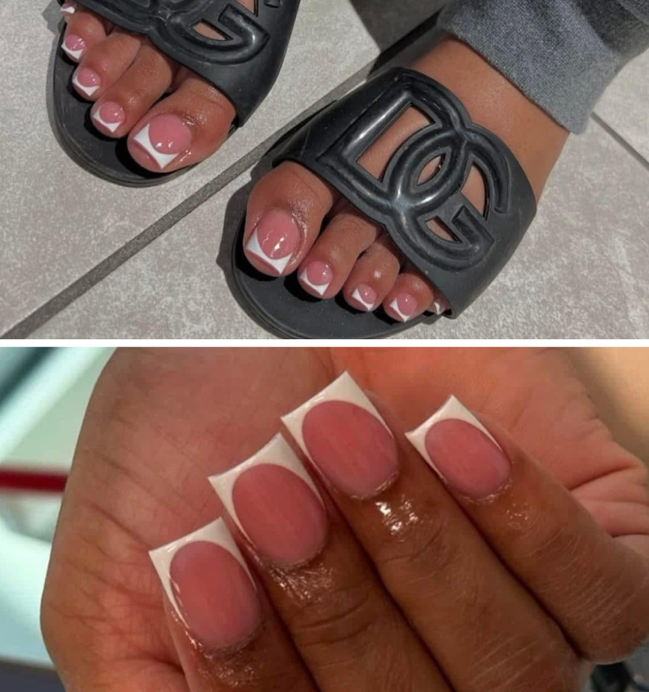 Short Frenchie + Toes Deal at Solae Nail Bar in Orlando, FL